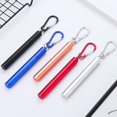 thumbnail image 4 of ENJOYW 1 Set Telescopic Portable Drinking Straw Stainless Steel Comfortable Grip Collapsible ful Drinking Straw for Kitchen T, 4 of 7