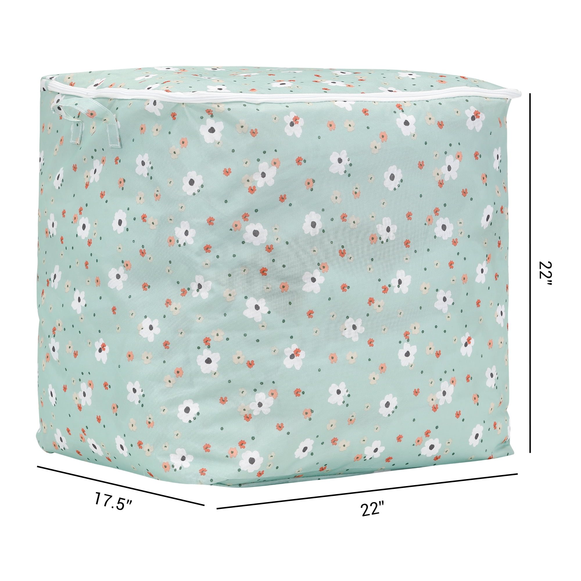 Unique Bargains Clothes Storage Bags for Closet Organizers and Storage Green 22x17.5x22in