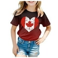 thumbnail image 1 of TZEWGL Tees For Newborn Summer Short Sleeve Crewneck Graphic Print Basic Top For Toddlers size 3-4T, 1 of 4