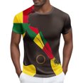 thumbnail image 1 of Tops para hombre, blusas y camisas de manga corta con cuello redondo para hombre Camisa de manga corta estampada para hombre Top/camisa de manga corta con cuello redondo Tops para hombre, 1 of 4