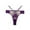 Purple, variant on Women's Lace Mesh Lingerie Panties Low Waist Full Coverage Breathable Underwear Color Block Ventilate Briefs S