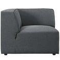 thumbnail image 3 of Modway Mingle Fauteuil d'Angle de Sofa en Tissu de Polyester de Style Moderne, Gris, 3 of 5