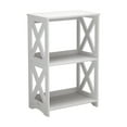 thumbnail image 2 of JingChun 3 Tier Slim Nightstand White Modern End Table Bedside Table Bookshelf Display Organizer Narrow Side Table for Living Room Bedroom Bathroom office, 2 of 6