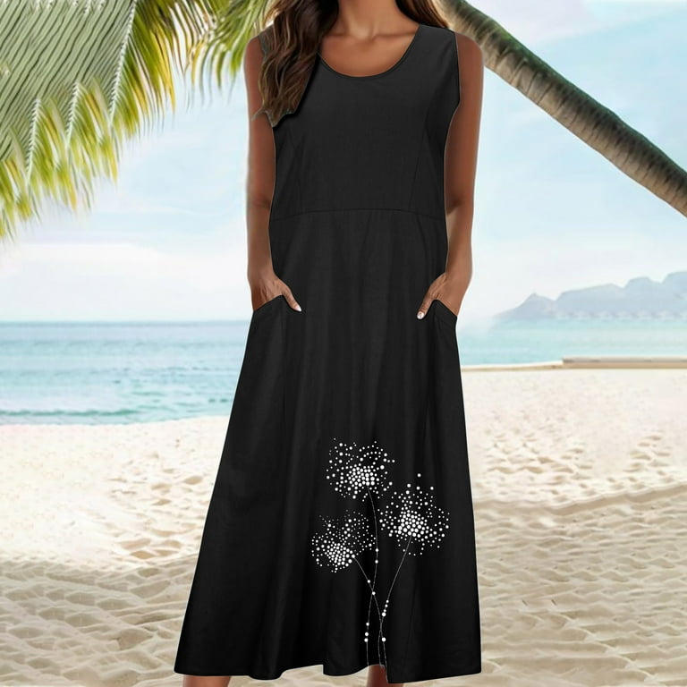 slim fit dress slacks Loose-fitting A-line Comfortable Slip Dress – JANCESILK main image 1