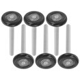 thumbnail image 1 of KAKOWELY 6 Pcs Rouleaux de Porte de Garage pour Fonctionnement Stable et Réduction de Bruit en Acier Noir, 1 of 8