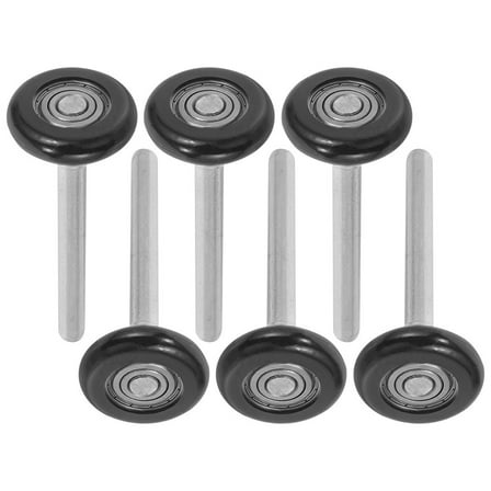 FOMIYES 6Pcs Garage Door Rollers Nylon Steel for Garage and Sliding Doors Noise Reduction and Easy Installation