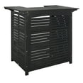thumbnail image 4 of SAFAVIEH 46" Acacia Wood Patio Bar Table with Weather-Resistant Feature, Black, 4 of 12