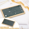 thumbnail image 3 of Unique Bargains Bamboo Wood Bracelet Tray Stackable Storage Jewelry Tray Showcase Display Organizer for Bracelets Gray, 3 of 8