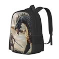 thumbnail image 2 of Daiia Swordsman Cool Dragon Backpack for Men and Women -Durable Backpack Large Capacity, Water-Resistant Bag with Adjustable Straps and Laptop Compartment, 2 of 9