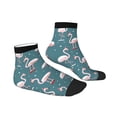 thumbnail image 3 of Bingfone Flamingo Design Patterned Men'S Women'S Casual Cotton Socks, 3 of 9