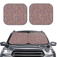 thumbnail image 2 of Daiia Daisies Flowers 2PCS Car Windshield Sun Shade, Foldable Sun Shield for Car Front Window, Auto Sun Blocker Visor Protector Universal for Truck SUV Pickup-Small, 2 of 7