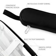 Hecef Portable Travel Cutlery Set, 9 Pcs Black Titanium Plating Reusable Stainless Steel Flatware