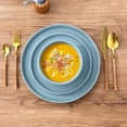 thumbnail image 3 of GBHOME Ceramic Dinnerware Set for 4, 12pcs Stoneware Plates and Bowls Sets, Handmade Chip and Scratch Resistant Dishes Set, Dishwasher & Microwave Safe, 3 of 7
