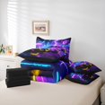 thumbnail image 2 of Castle Fairy Racing Car Boy 7-Piece King Bedding Set: Abstract Lightning Extreme Sport Super Cozy, 2 of 8