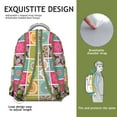 thumbnail image 5 of Retro Boho Backpack - Tribal Print Design, 17 Inch Laptop Compartment, Heavy Duty Water Resistant Fabric, Perfect for School, Work & Travel, 5 of 6