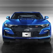 Chevrolet 3D Black Bowtie Logo Mirror Chrome Stainless Steel License Plate