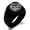 Black, variant on Stainless Steel Koi Fish Yin Yang Engraved Square Flat Top Biker Style Polished Signet Ring