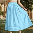thumbnail image 6 of Edvintorg Midi Skirts for Women with Pockets Elastic High Waisted Skirt Womens Summer Skirts Trendy 2026, 6 of 6