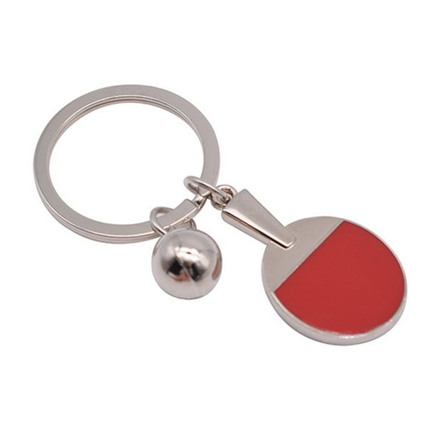 Llavero deportivo 3D de tenis de mesa, llavero ping-pong