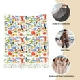 thumbnail image 6 of Cauagu Hello Summer2 Print Women Wrap Shawl tassels Scarves Retro Scarf 77.6"X28.3", 6 of 8
