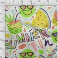 thumbnail image 3 of oneOone Viscose Chiffon White Fabric Tropical Summer Quilting Supplies Print Sewing Fabric By The Yard 42 Inch Wide, 3 of 6