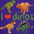 thumbnail image 3 of CafePress - I Love Dinos Kids Dark T Shirt - Dark T-Shirt Kids XS-XL, 3 of 4