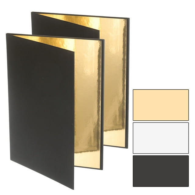 Uxcell 2pcs 11"x8" Light Reflectors 4 in 1 Photography Reflector Cardboards