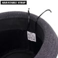 thumbnail image 7 of BadPiggies Elegant Fedora Hat for Men Women Short Brim Roll Up Trilby Hats with Embellishment Band (Gray), 7 of 7