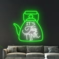 thumbnail image 4 of Handmadetneonsign It's Tea Time Neon Sign, Tea Pot Wall Art Decor, Drink Tea Shop Wall Decor, 4 of 5