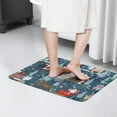 thumbnail image 4 of Dark Blue Christmas Santa Pattern Flannel Non Slip Door Rugs,Washable Door Mats Indoor,Decorative Door Mats,Dirt-Resistant and Absorbent Doormat for Entrance,Bedroom,Kitchen,Bathroom,23.5"x16", 4 of 5