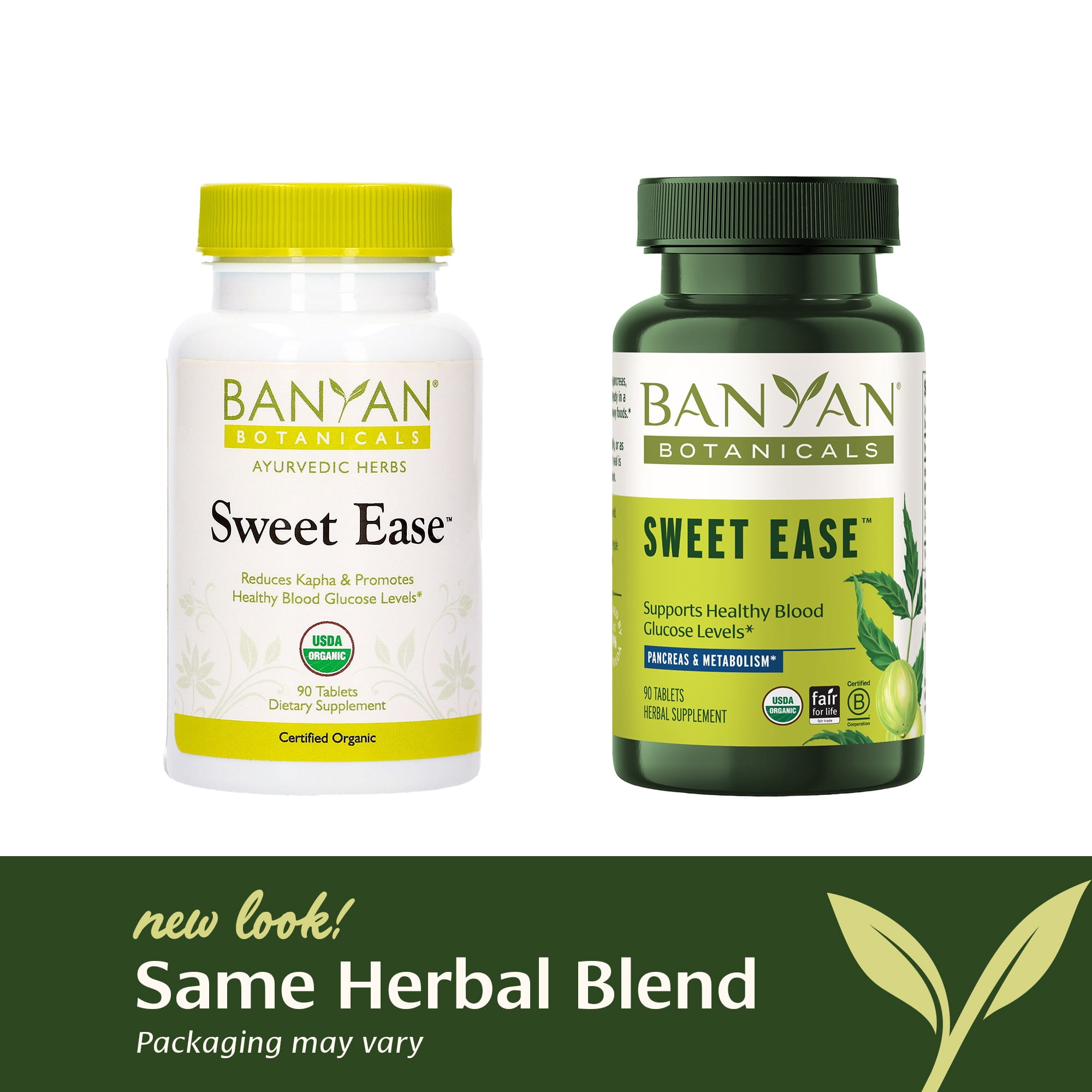 Banyan Botanicals Sweet Ease™ tablets (bottle)