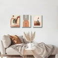 thumbnail image 4 of Boho Wall Art Prints Set of 3, Mid-Century Modern Prints , for Bedroom Living Room Bathroom Home Office Boho Room Decor,12x16in, 4 of 6