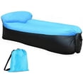 thumbnail image 1 of Hamac Gonflable Pliable Portable avec Petit Canapé Imperméable Sac d'Air (Bleu), 1 of 5
