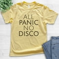 thumbnail image 2 of Kids All Panic No Disco Shirt, Youth Kids Boy Girl T-Shirt, Nervous Shirt, Introvert Shirt, Yellow, Medium, 2 of 4