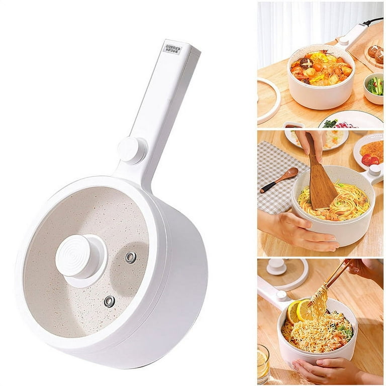 Dropship 1pc Multi Functional Electric Cooker Mini Electric Cooker  Household Dormitory Students Cook Instant Noodles Small Electric Frying Pan  With Steamer to Sell Online at a Lower Price