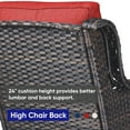 thumbnail image 6 of POCASSY 52.77" Wide Outdoor Wicker Loveseat With Cushions, 6 of 10