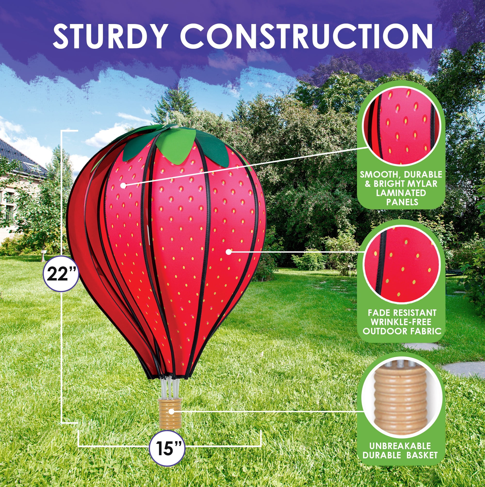 Premier Kites Hot Air Balloon - Strawberry