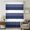Blue, variant on Grey Black White Striped Sheer Curtains 72 Inches Long, Farmhouse Stripes Light Filering Curtains, Breathable Simi Curtain Privacy Drapes for Living Room Bedroom Lightweight Window Treatment