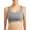 GREY FLANNEL, variant on Strappy Sports Bra for Women, Medium Support , S-3XL, 2-Pack
