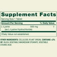 thumbnail image 3 of Spring Valley L-Lysine Dietary Supplement Tablets for Tissue Health, 500 mg, 250 Count, 3 of 11