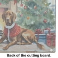 thumbnail image 3 of Vizsla Cozy Christmas Glass Cutting Board Large 12 in x 15 in, 3 of 5