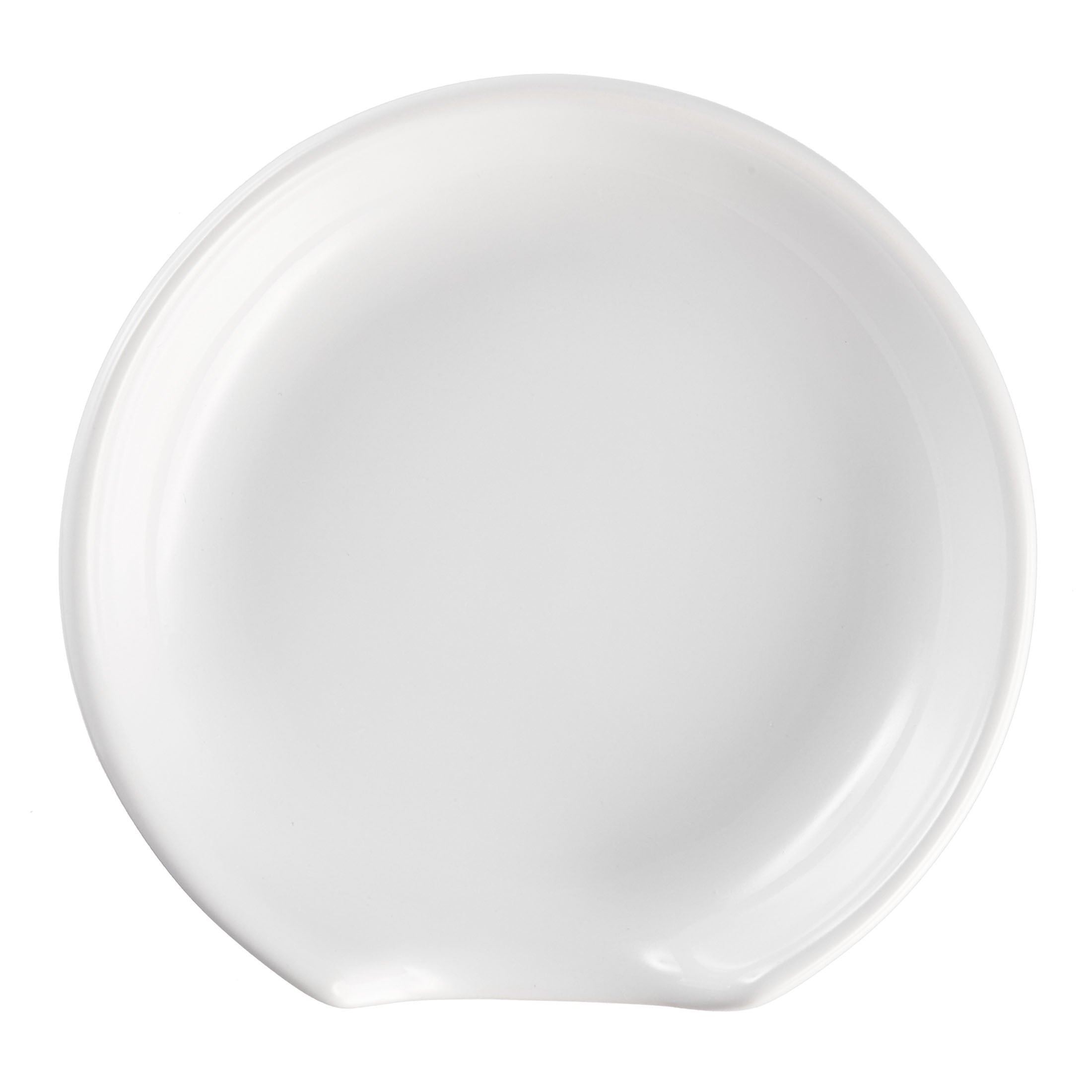 (2 pack) Mainstays Glazed Stoneware Spoon Rest, White