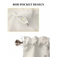 thumbnail image 7 of Watercolor Flowers Beige Kitchen Curtains 54 Inches length, Spring Summer Retro Botanical Window Treatment Curtain Drapes, Thermal Insulated Drapes for Basement Hotel RV, 42"x54", 2 Panels, 7 of 7