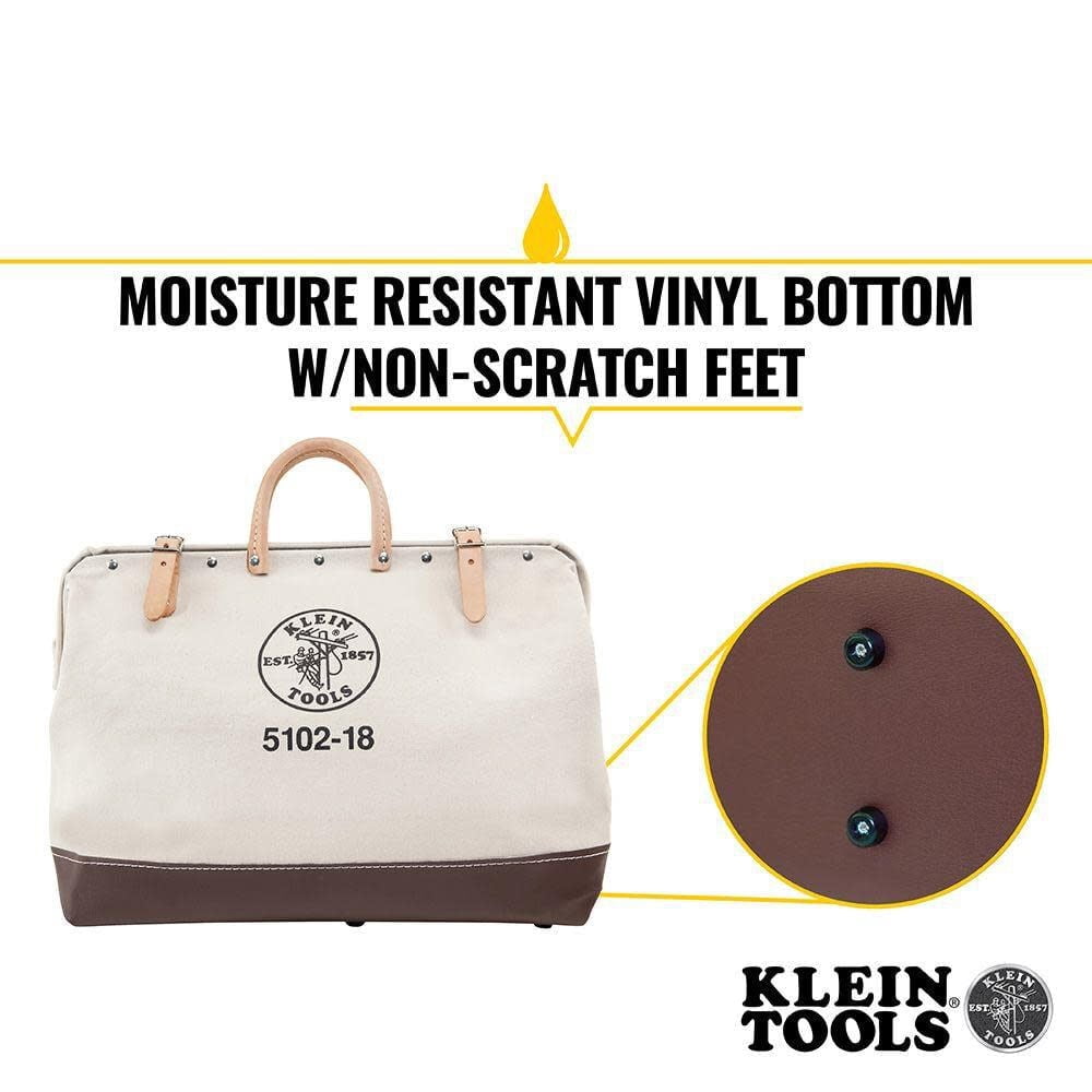 Klein Tools 18In (457 Mm) Canvas Tool Bag
