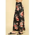 thumbnail image 2 of Made by Johnny Women's Lightweight Floor Length Maxi Skirt XL BLACK_FLORAL, 2 of 6