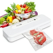 Vacuum Sealer Machine, FEZEN Food Vacuum Sealer with Automatic Air Sealing System for Food Preservation, Dry & Wet Food Sealer Machine with Indicator Lights/Suction Hose