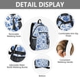 thumbnail image 4 of JIALIOU 14" Laptop Backpack Waterproof Airline Approved Stylish Casual Daypack for Travel Business College Work, Blue and White Porcelain Floral, 4 of 8