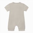 thumbnail image 4 of KPOPLK Newborn Unisex Jumpsuit Romper Soft Bodysuit One-Piece Short Sleeve Letter Print Clothes for 3M 6M 9M 12M 18M 24M Size 18-24 Months,Grey, 4 of 4