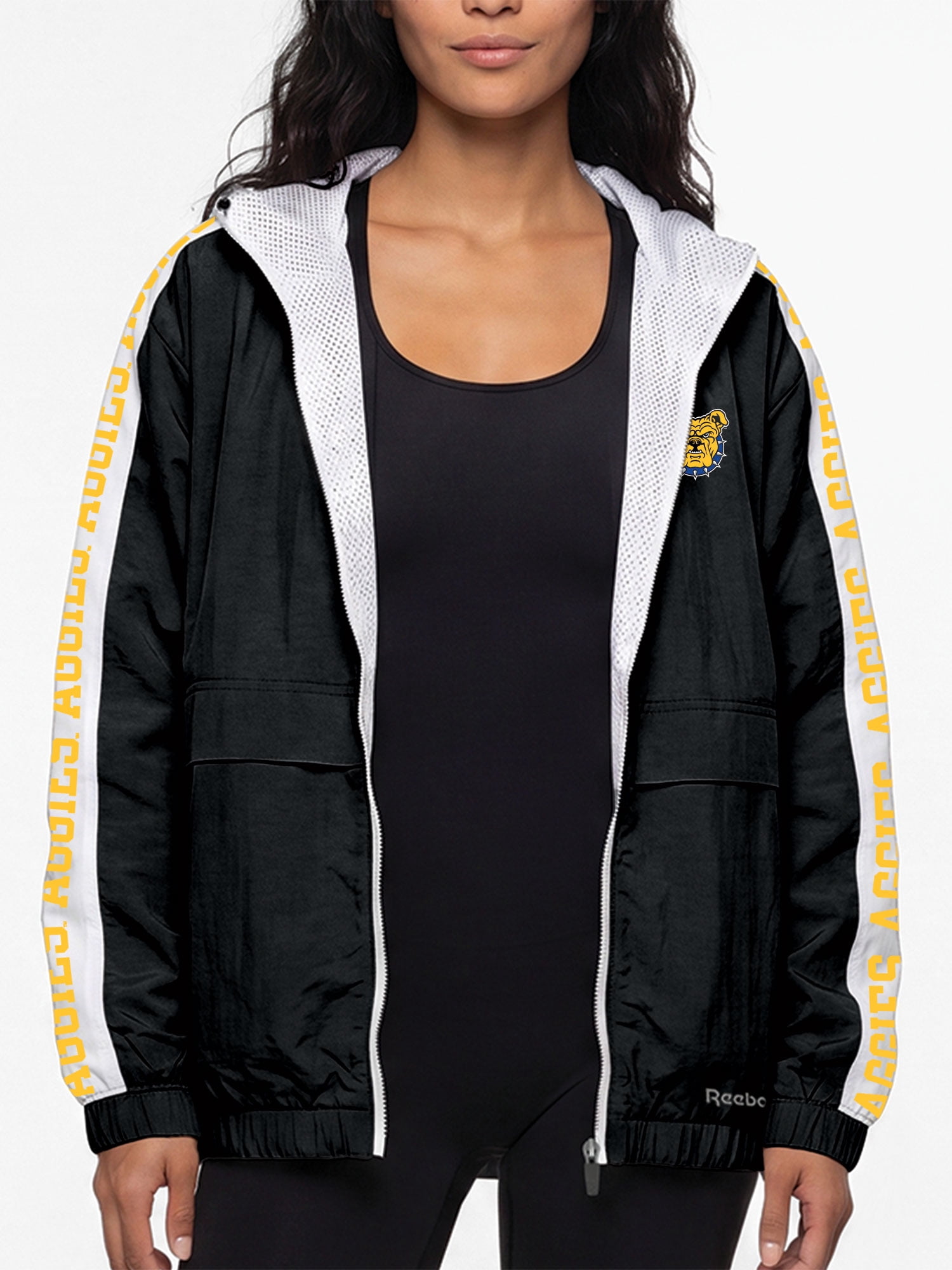 North Carolina A&T Aggies Reebok Womens Colorblocked Full Zip Jacket