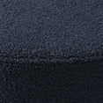thumbnail image 2 of WestinTrends Alexandria Mid-Century Modern Upholstered Sherpa Round Dining Chairs (Set of 6), Navy Blue, 2 of 11